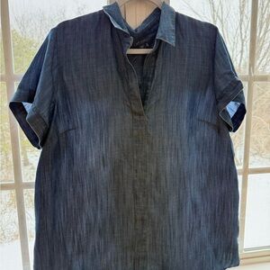 J. Jill Blue Denim Tunic Top
